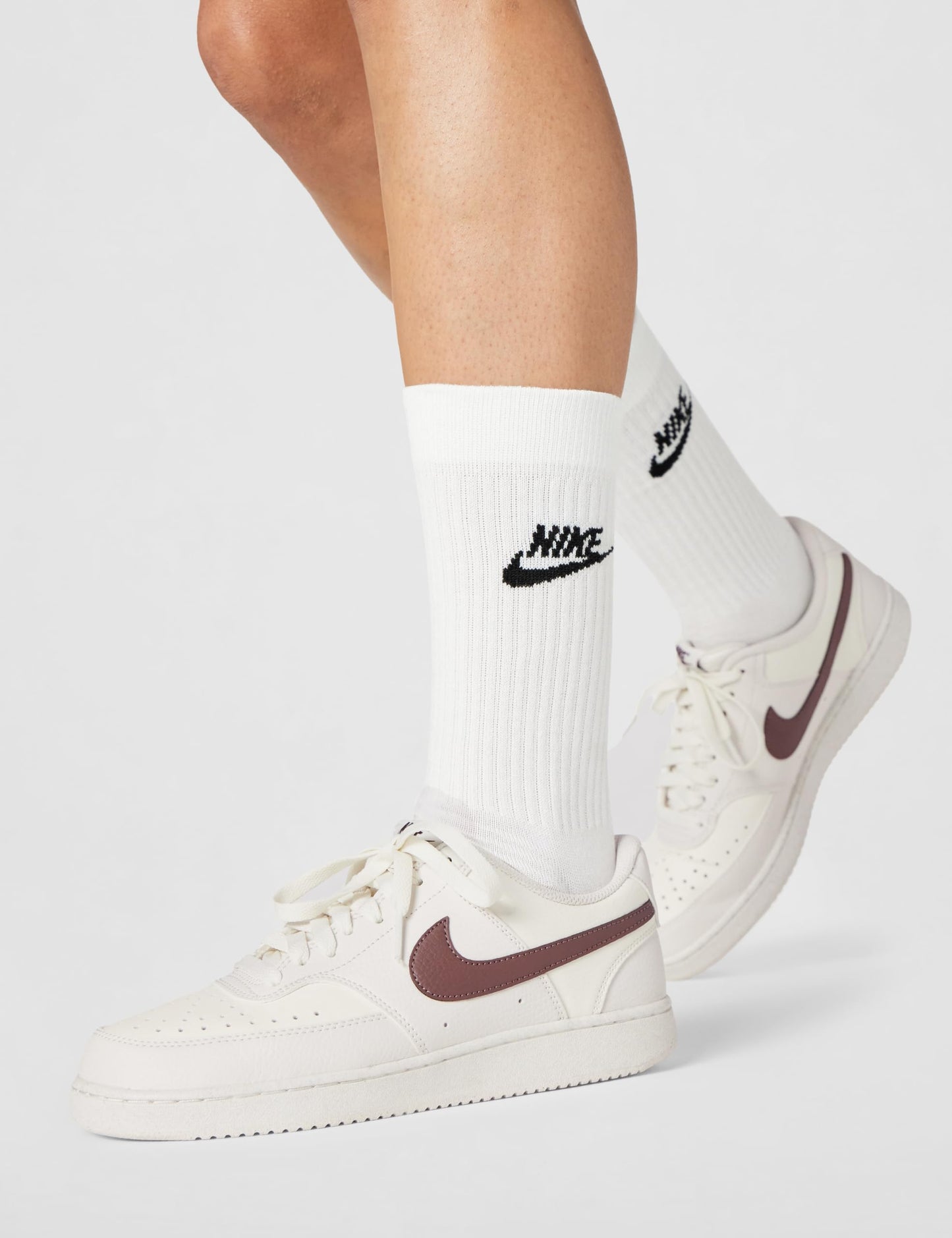 Nike Women's Court Vision Low Next Nature Shoes, Phantom/Tattoo-Sail, 7.5