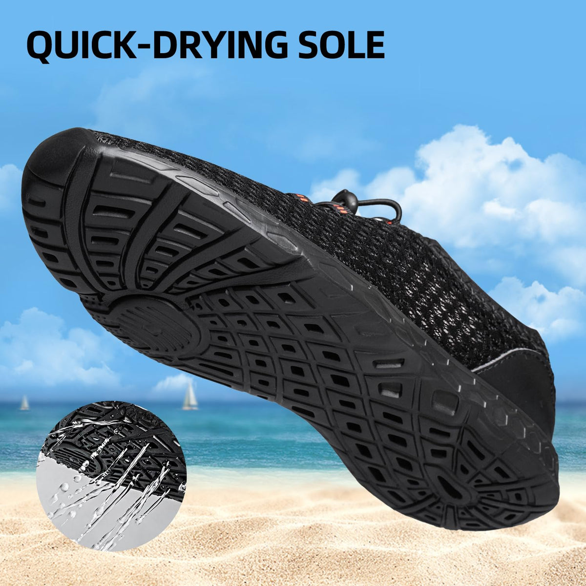DOUSSPRT Men's Water Shoes Quick Dry for Beach Swim Pool FishingDOUSSPRT Men's Water Shoes Quick Dry for Beach Swim Pool Fishing
