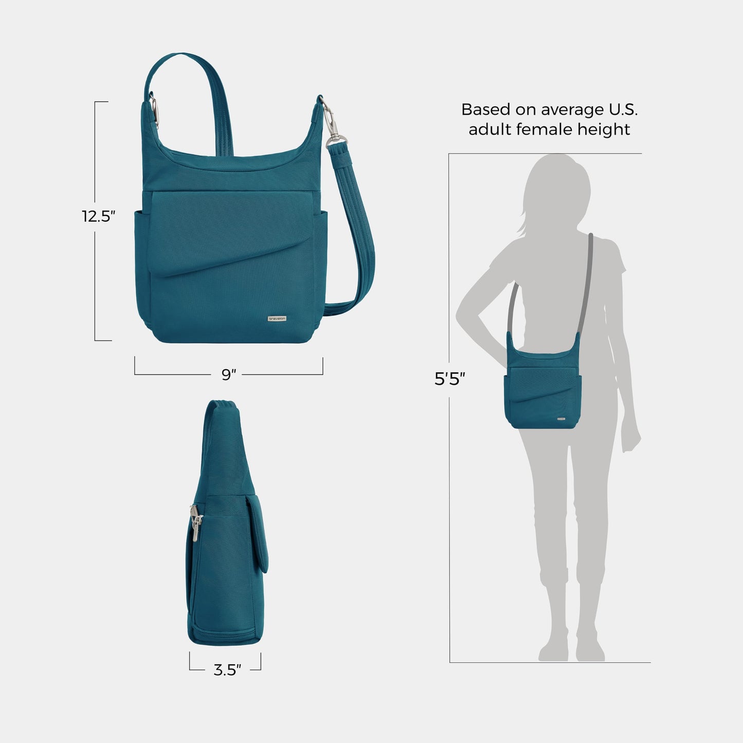 Travelon Anti-Theft Classic Messenger Bag