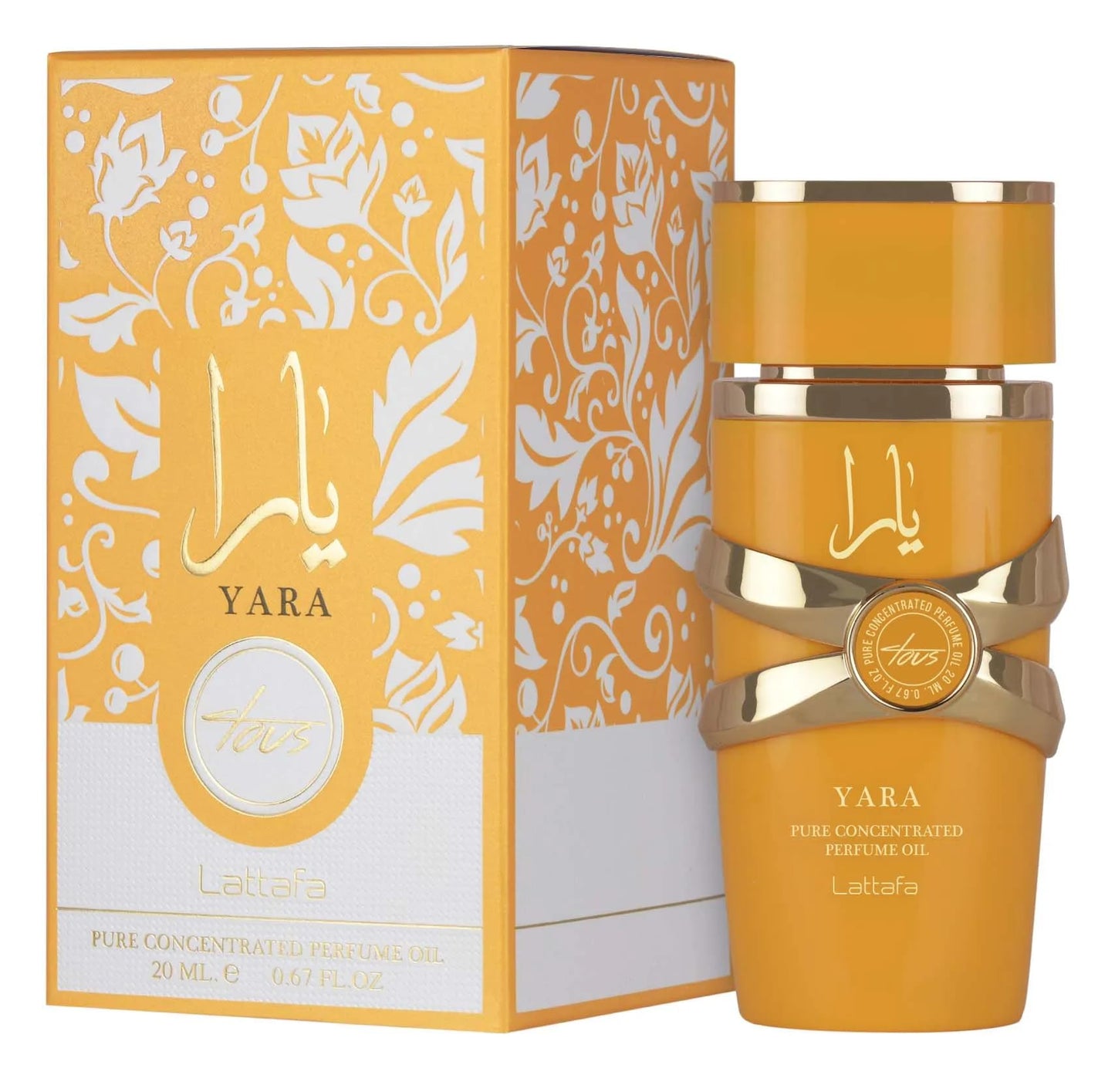 Lattafa Yara – Floral, Gourmand, Fruity, Musky – Pure Concentrated Perfume Oil Long-Lasting Fragrance for Women, 0.67 Ounce / 20 ml