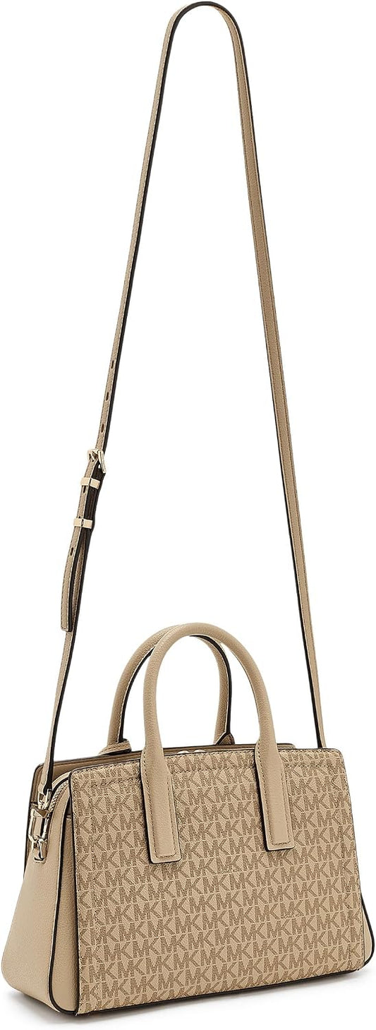 Michael Kors, Womens, Laila Small Satchel, Khaki, One Size