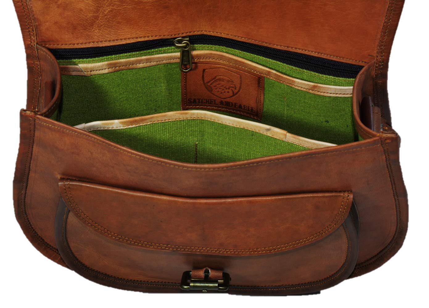 Satchel And Fable Handmade Vintage Crossbody Leather Bags for Women Shoulder Handbag