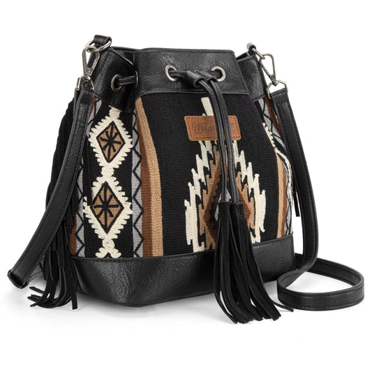 Wrangler Hobo Bags for Women Designer Aztec Bucket Purses Western Tapestry Shoulder Handbags