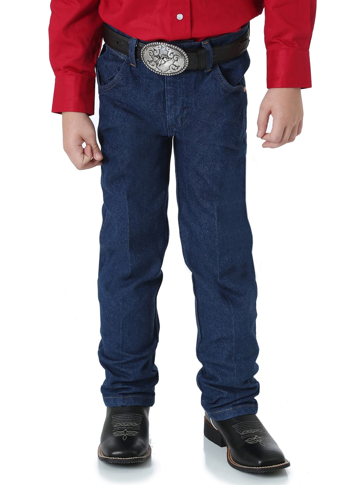 Wrangler Boys' 13MWZ Cowboy Cut Original Fit Jean, Prewashed Indigo, 8