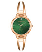 Women's Elegant Diamond Accent Watch – Stainless Steel Quartz Bracelet Watch