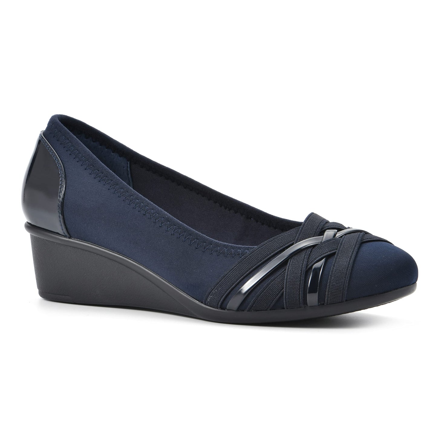Cliffs by White Mountain Women's Bowie Cushioned Ballet Wedge Heel