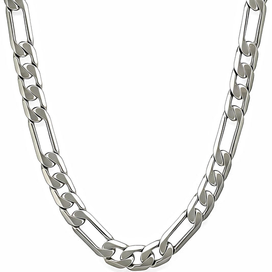 Premium 18K Gold-Plated Figaro Chain Necklace – Stainless Steel | Waterproof & Tarnish Resistant