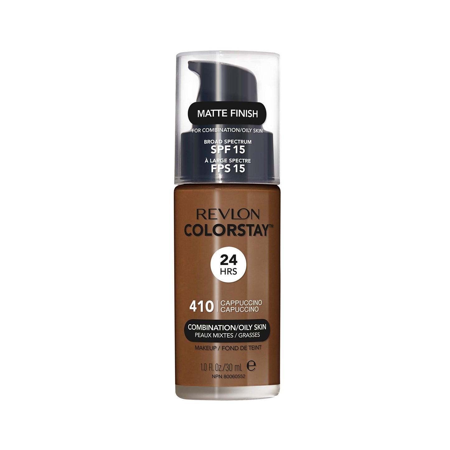 Revlon Liquid Foundation, ColorStay Face Makeup for Combination & Oily Skin, SPF 15, Medium-Full Coverage with Matte Finish, 180 Sand Beige, 1 Fl Oz