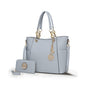 MKF Collection Tote Bag for Women, Handbag Set with Wallet-Top-Handle Bag Vegan Leather Purse by Mia K