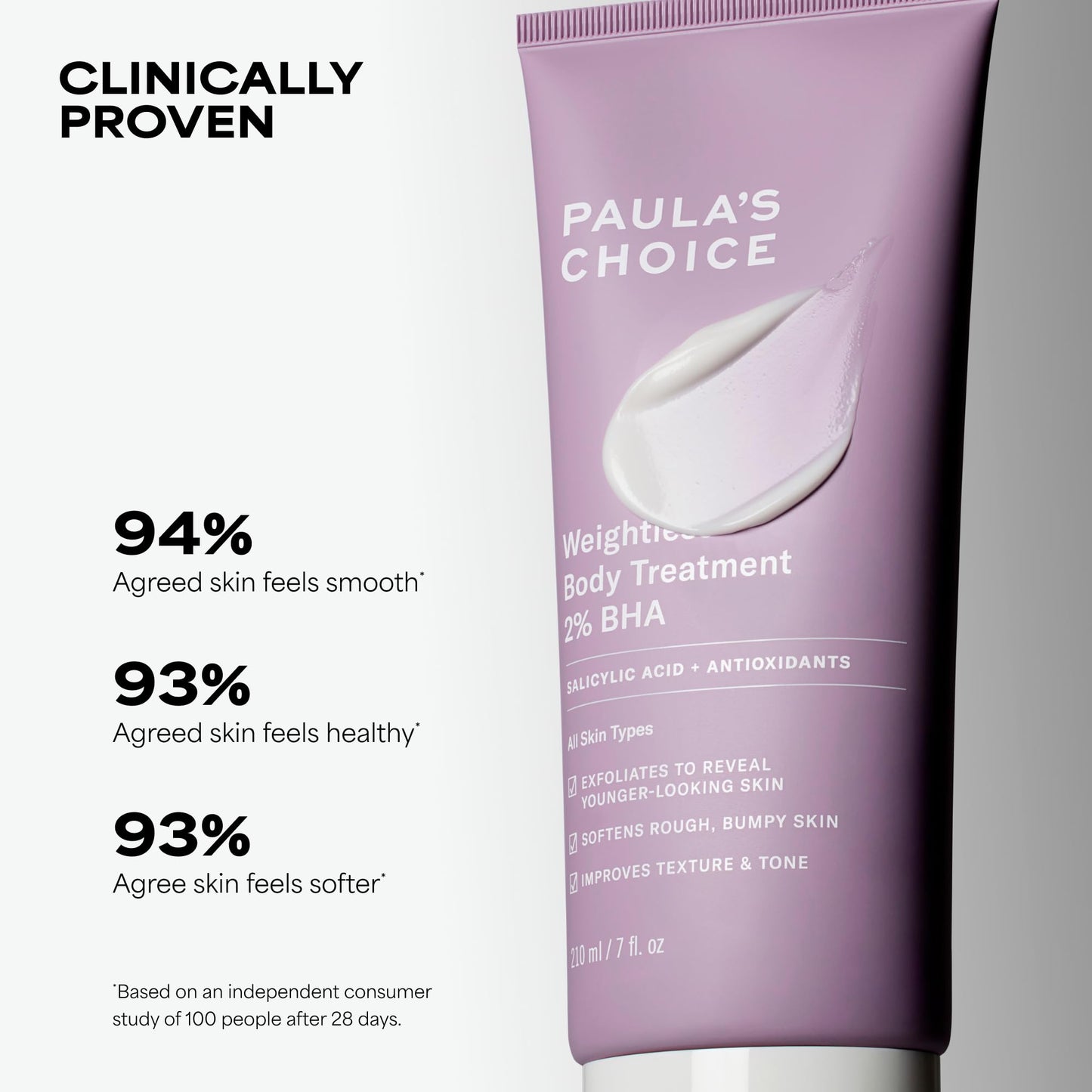 Paula's Choice Weightless Body Lotion Treatment 2% BHA, Salicylic Acid & Chamomile Lotion Exfoliant, Body Moisturizer for Keratosis Pilaris (KP) Prone Skin & Clogged Pores, Fragrance-Free