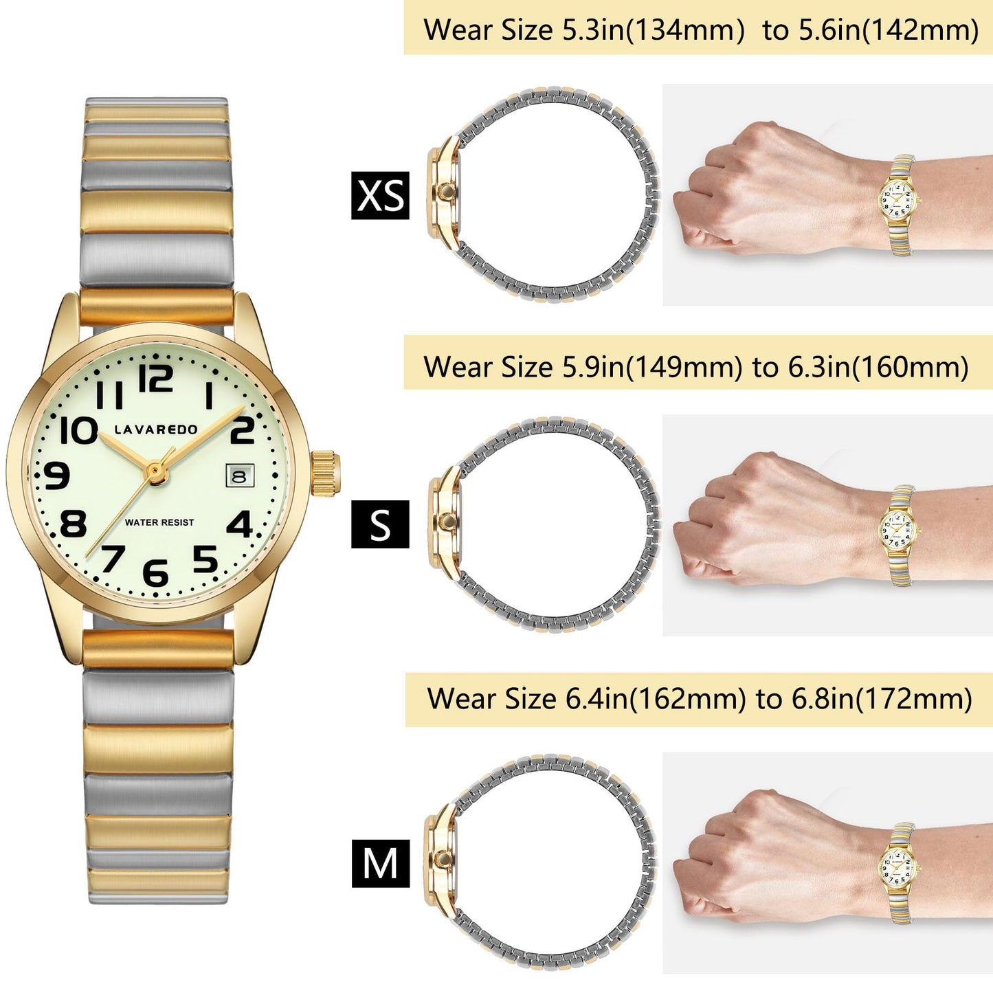Elegant Gold Watches for Women Small Analog Watch, Waterproof Ladies Watches with Stainless Steel Expansion Band and Luminous Dial - Fashionable Christmas & Birthday Gifts for Women