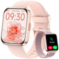 Smart Watches for Women, 1.8" Touch Screen Fitness Tracker for Android & iPhone, Answer/Make Calls, Alexa Built-in, Heart Rate/Sleep/SpO2 Monitor Smartwatch, IP68 Waterproof 101+ Sport Modes, 2 Bands