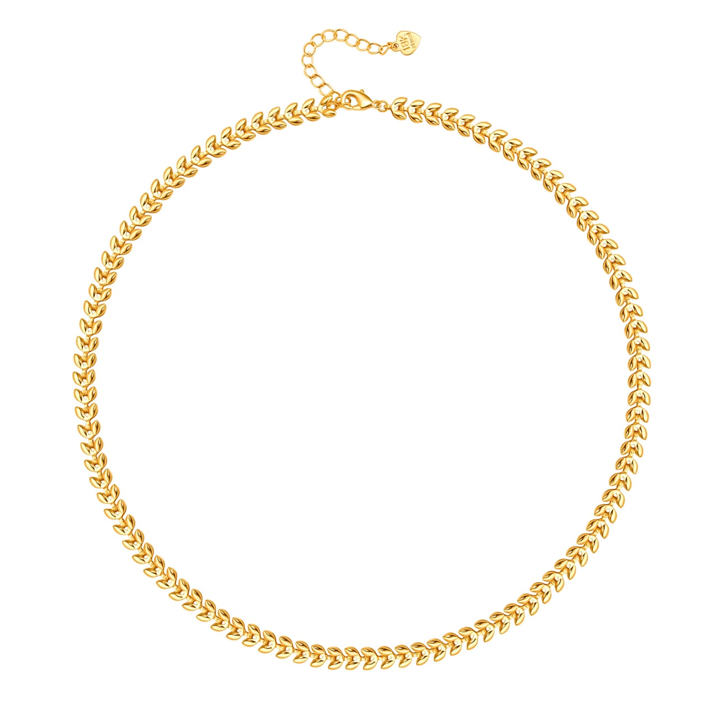 Aobei Pearl 18K Gold Plated Paperclip Chain Choker Satellite Chain Freshwater Cultured Biwa Pearl Pendant Necklace Dainty Turquoise Jewelry for Women