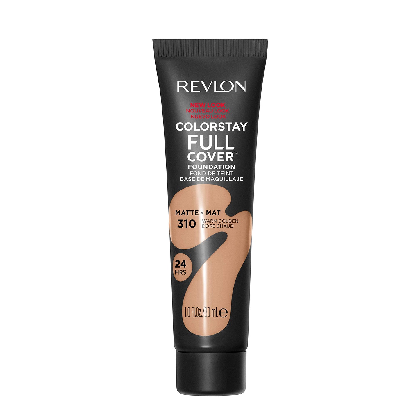 Revlon ColorStay Full Cover Longwear Matte Foundation, Heat & Sweat Resistant Lightweight Face Makeup, 200 Nude, 1.0 fl oz