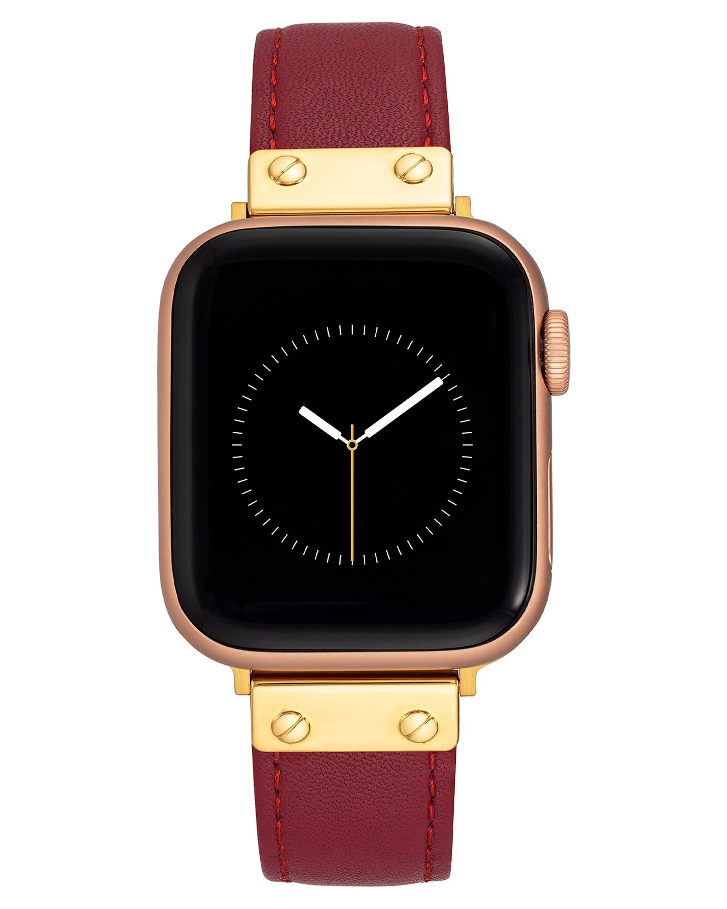Anne Klein Leather Fashion Band for Apple Watch Secure, Adjustable, Apple Watch Band Replacement, Fits Most Wrists