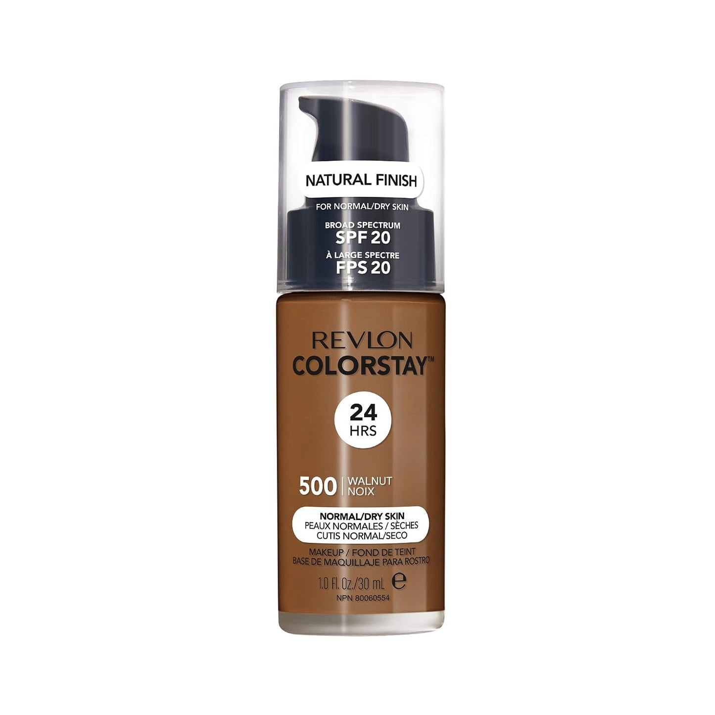 Revlon Liquid Foundation, ColorStay Face Makeup for Normal & Dry Skin, SPF 20, Longwear Medium-Full Coverage with Natural Finish, 240 Medium Beige, 1 Fl Oz