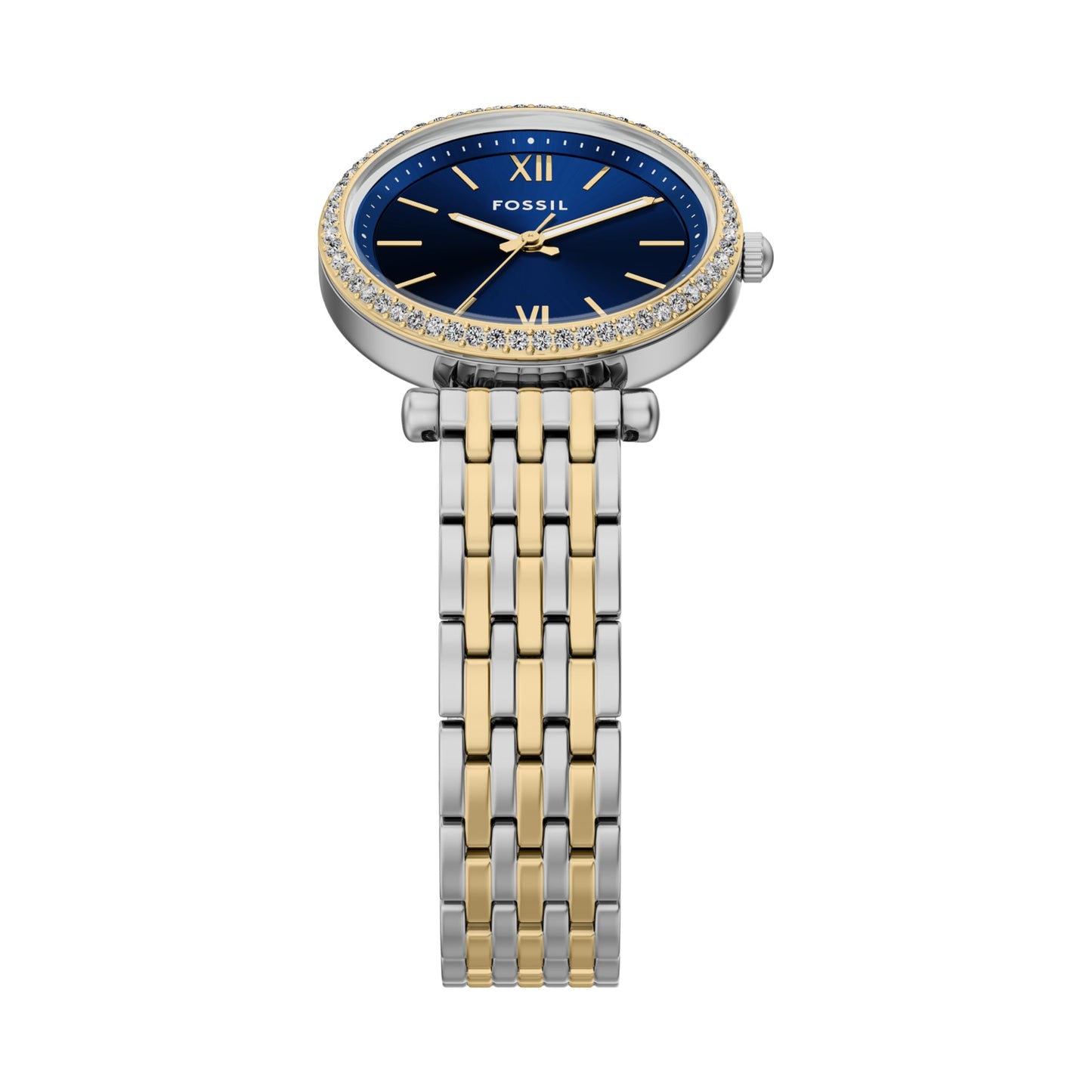 Fossil Women's Watch and Bracelet Set, Carlie Three-Hand Stainless Steel Watch for Women and Bracelet Set