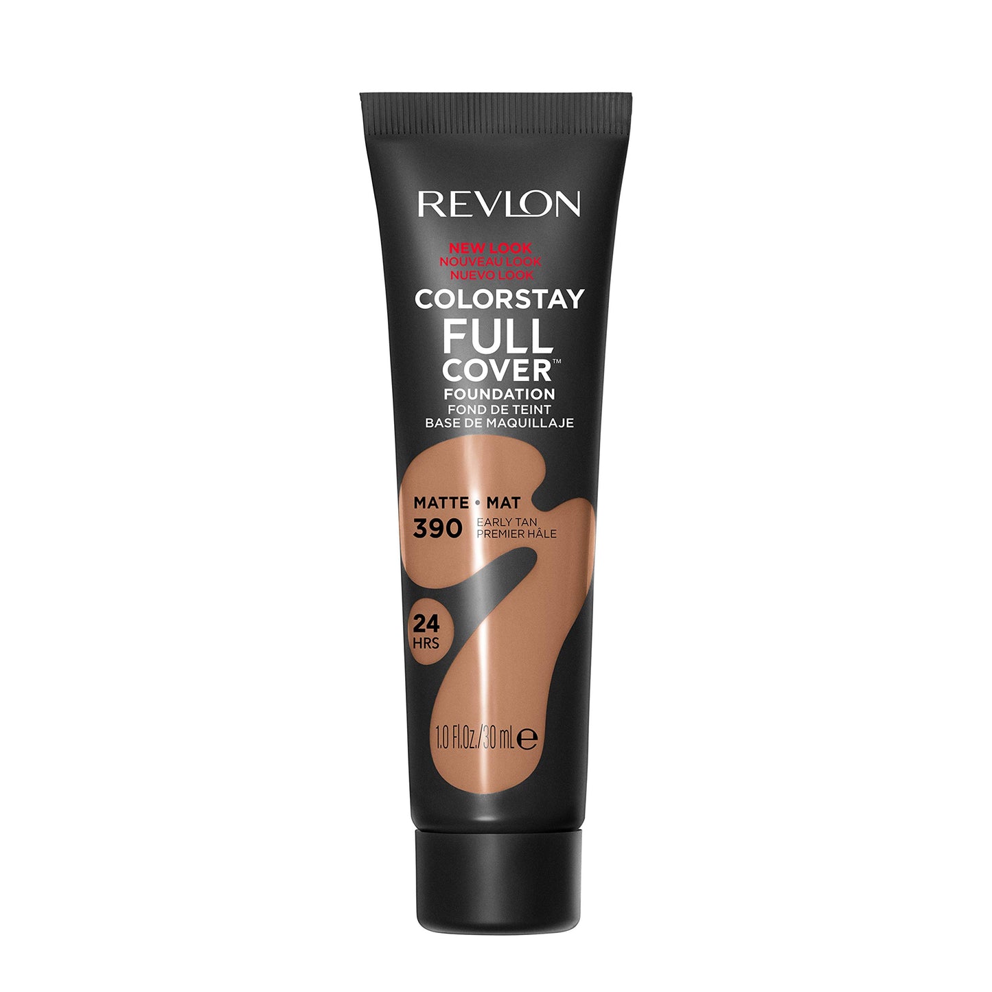 Revlon ColorStay Full Cover Longwear Matte Foundation, Heat & Sweat Resistant Lightweight Face Makeup, 200 Nude, 1.0 fl oz