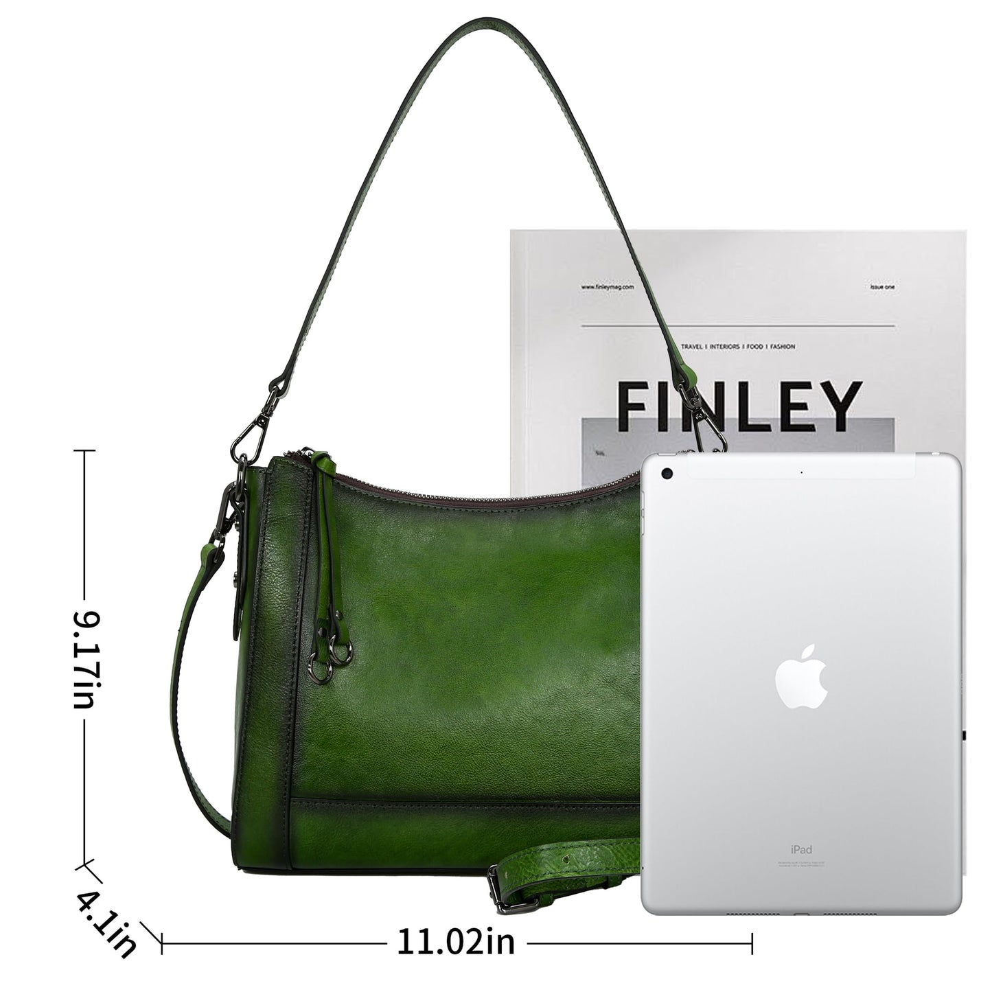 Iswee Leather Crossbody Bags for Women Shoulder Purse Medium Hobo Genuine Leather Satchel Purses and Handbags