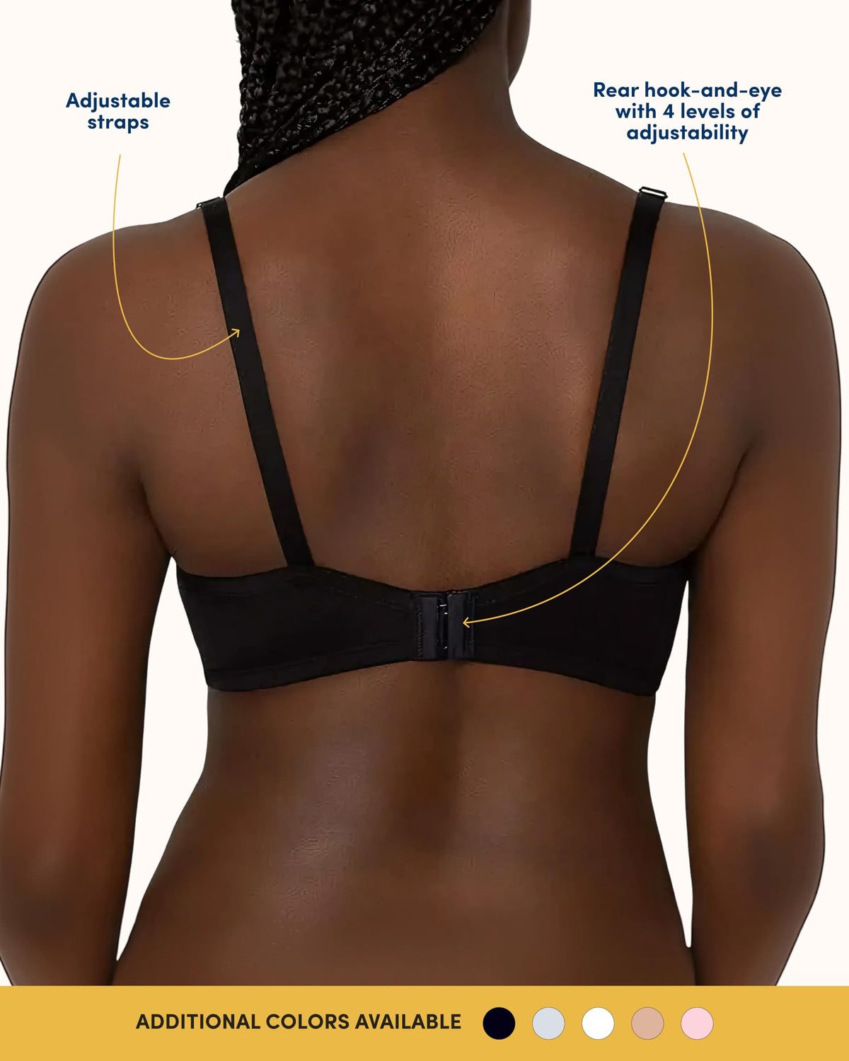 Fruit of the Loom womens T-shirt T Shirt Bra, Black/White/Grey Heather, 38DD US