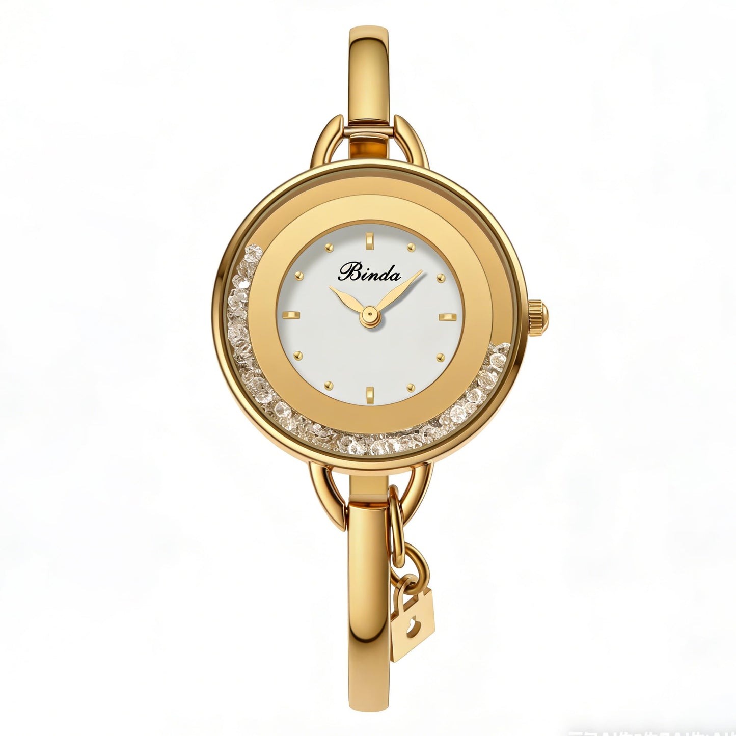 Binda Women's Quartz Watch – Stainless Steel Bracelet, Round Elegant Dial, Suitable for Daily and Formal Wear, Gift Box Included