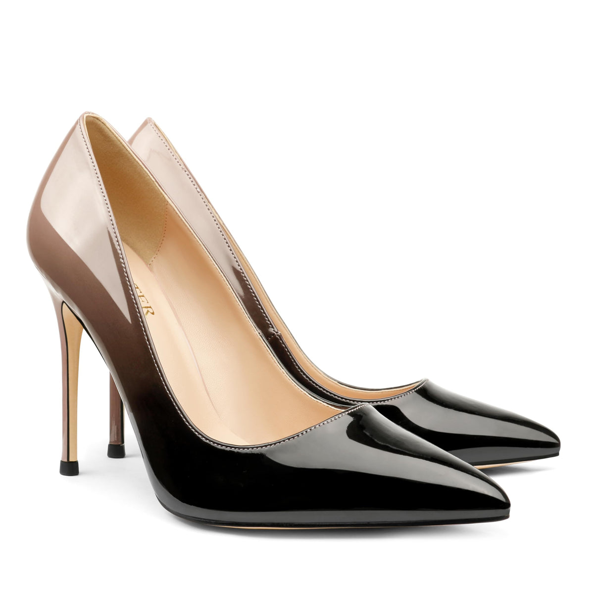 COLETER Women's 4 Inch Pumps Pointed Toe Two Tone Stiletto Pumps NB 7USCOLETER Women's 4 Inch Pumps Pointed Toe Two Tone Stiletto Pumps NB 7US l