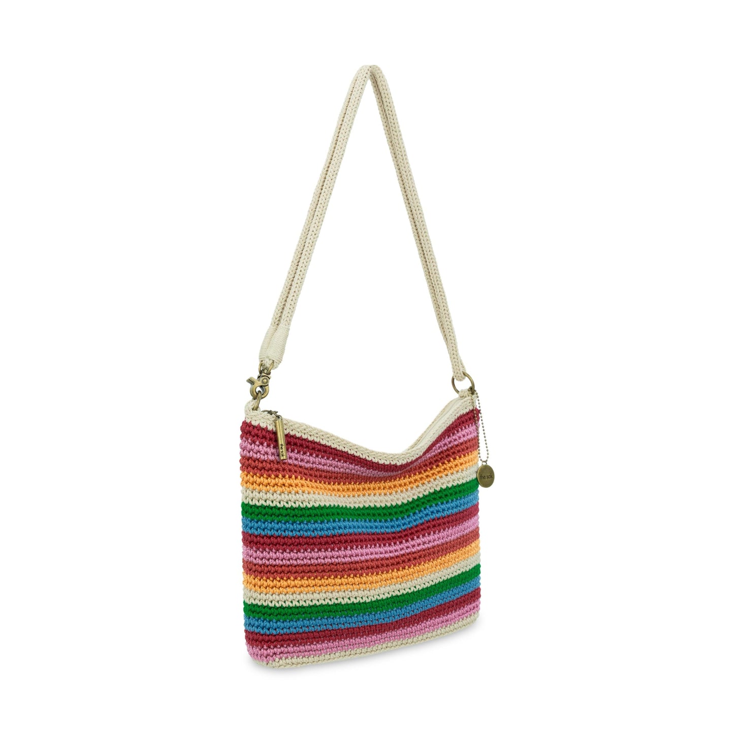 The Sak Lumi Convertible Crossbody Purse - Women's Handbag for Everyday & Travel, 3-in-1 Small Crossbody in Crochet & Leather