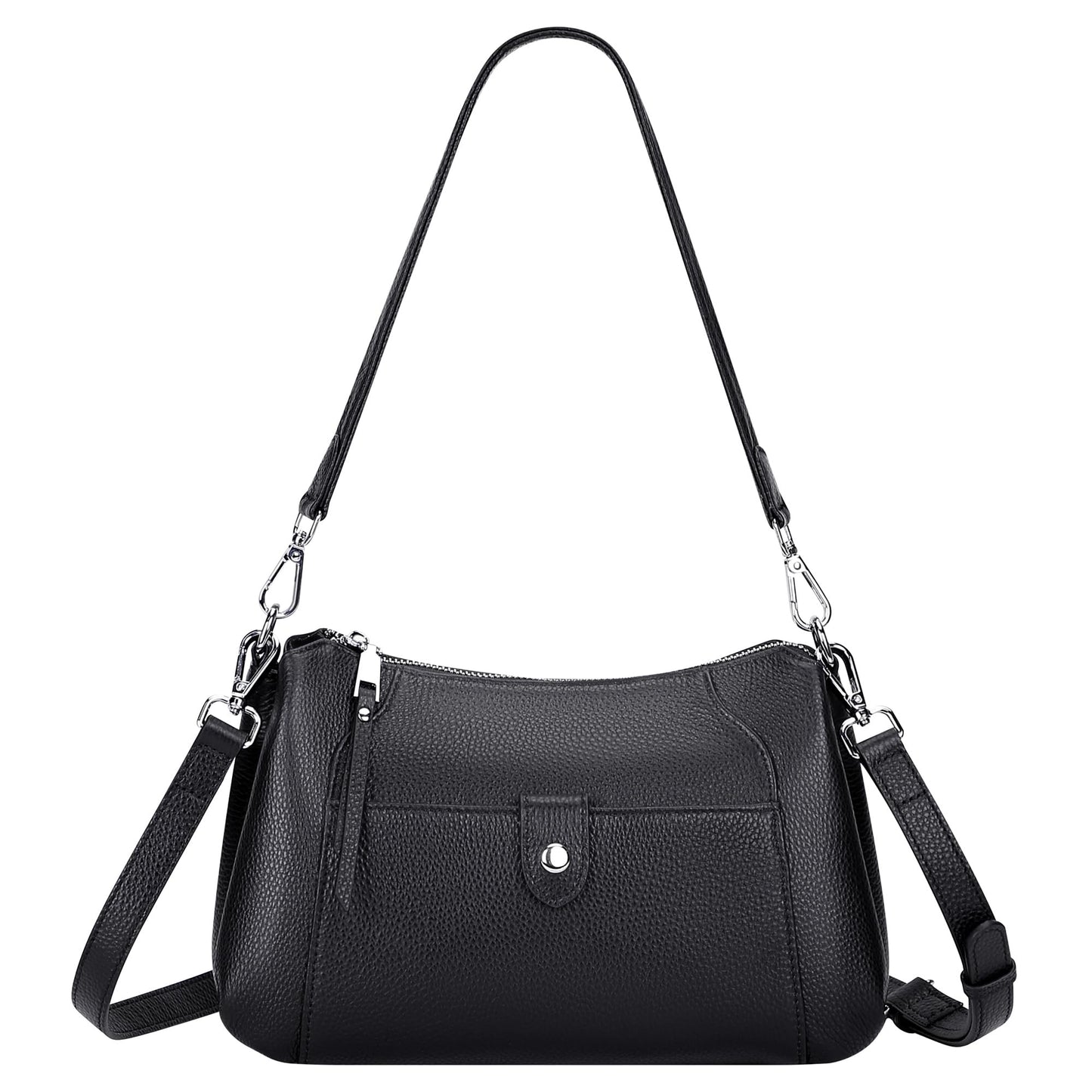 Over Earth Genuine Leather Small Hobo Crossbody Bags for Women Shoulder Purses and Handbags
