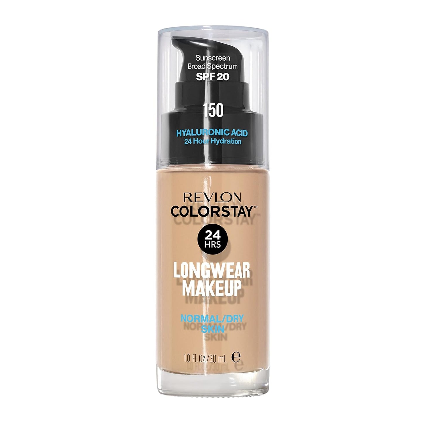 Revlon Liquid Foundation, ColorStay Face Makeup for Normal & Dry Skin, SPF 20, Longwear Medium-Full Coverage with Natural Finish, 240 Medium Beige, 1 Fl Oz