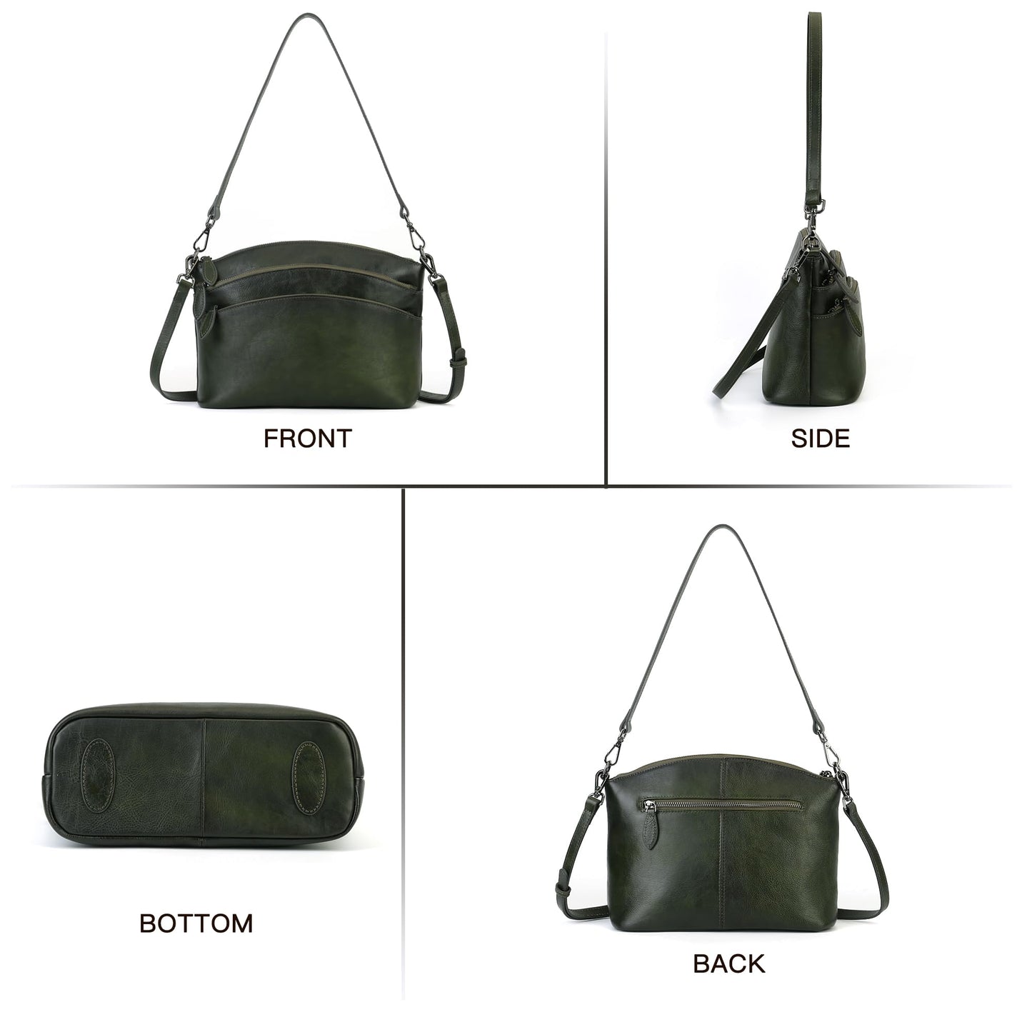 Genuine Leather Purses for Women Vintage Crossbody Bags for Women Hand Bags Women's Shoulder Handbags | Genuine Leather
