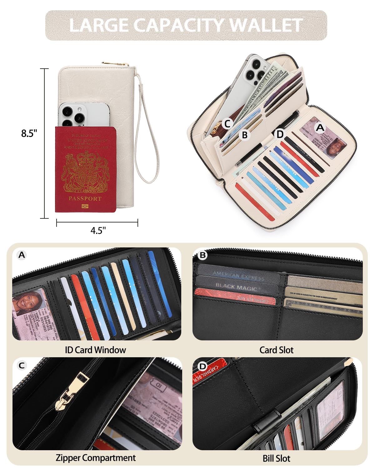 Purses for Women 3PCS, Crossbody Bags Set Large Leather Purse Shoulder Handbags with Wallet Adjustable Straps for Ladies Tote