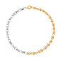 Aobei Pearl 18K Gold Plated Paperclip Chain Choker Satellite Chain Freshwater Cultured Biwa Pearl Pendant Necklace Dainty Turquoise Jewelry for Women