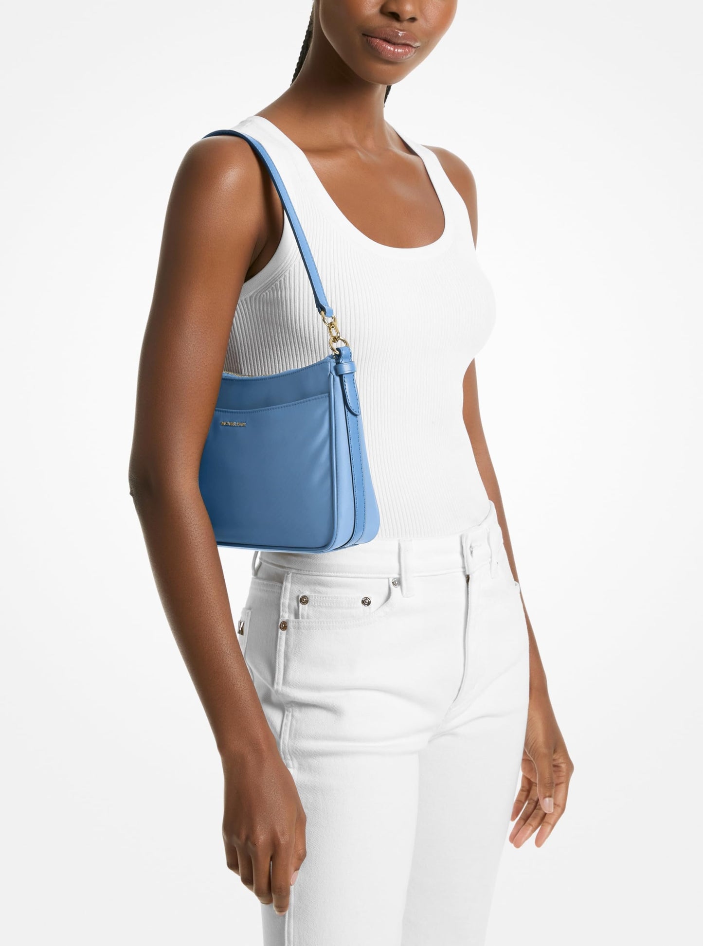 Michael Kors Women's Jet Set Top Zip Pochette Crossbody Bag