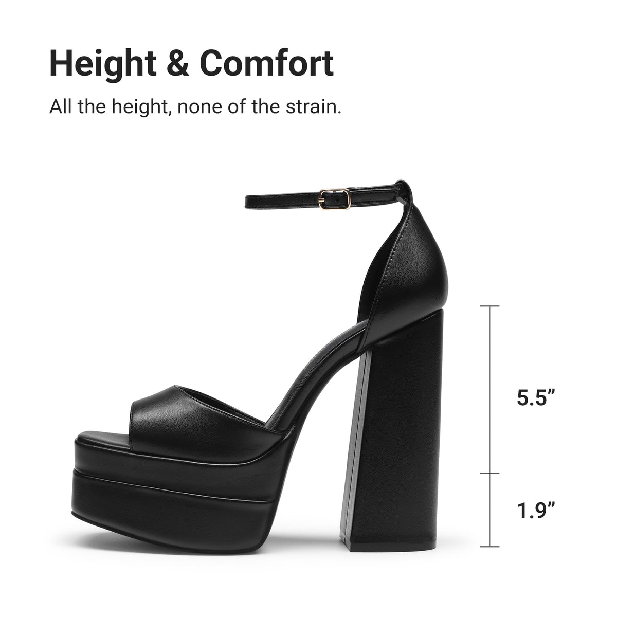 DREAM PAIRS Women's Platform Chunky Heel Sandals,Gold,7.5DREAM PAIRS Women's Platform Chunky Heel Sandals,Gold,7.5