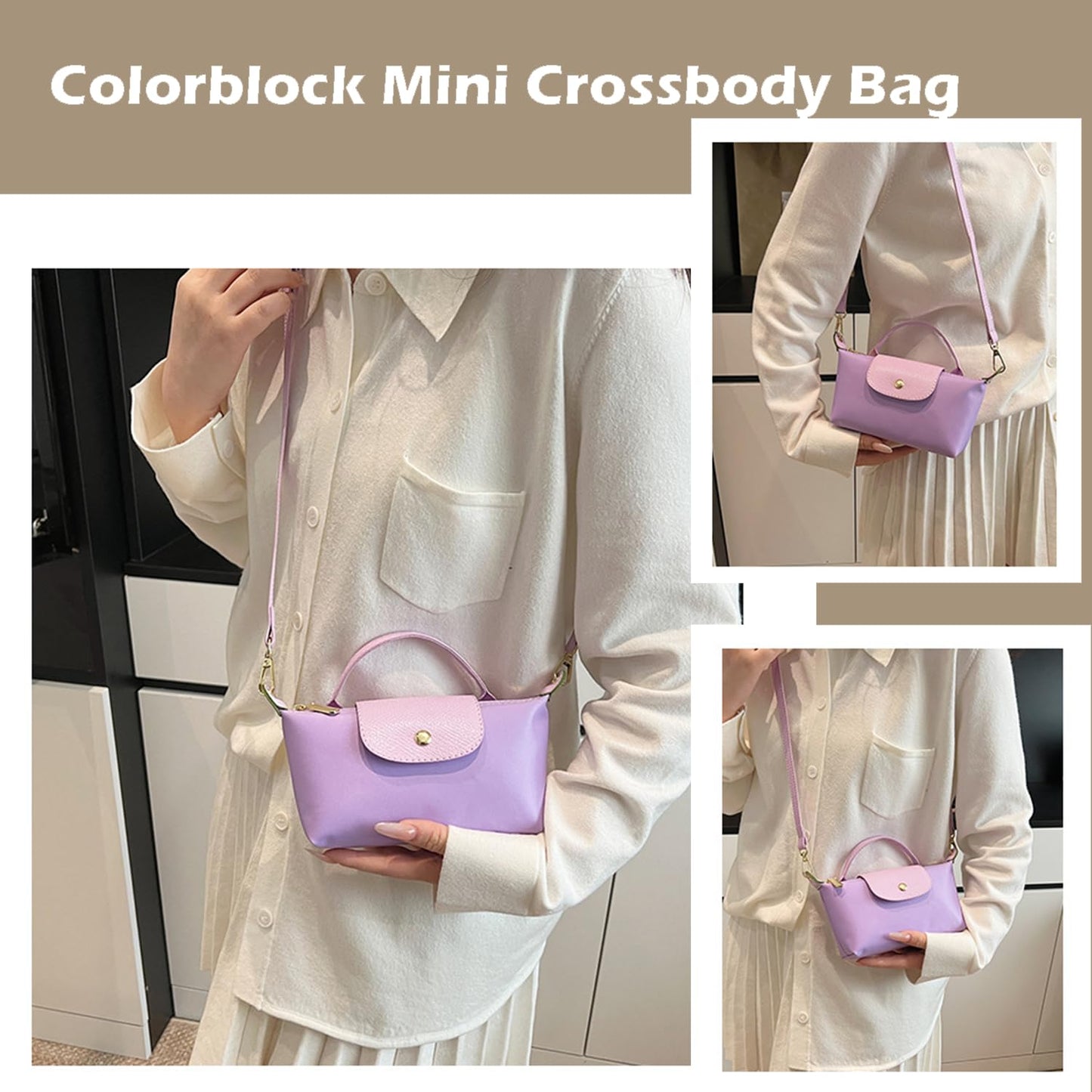 Fashion Mini Crossbody Bag, Handbags Purses with Adjustable Strap for Women, Ladies Shoulder Totes Bag