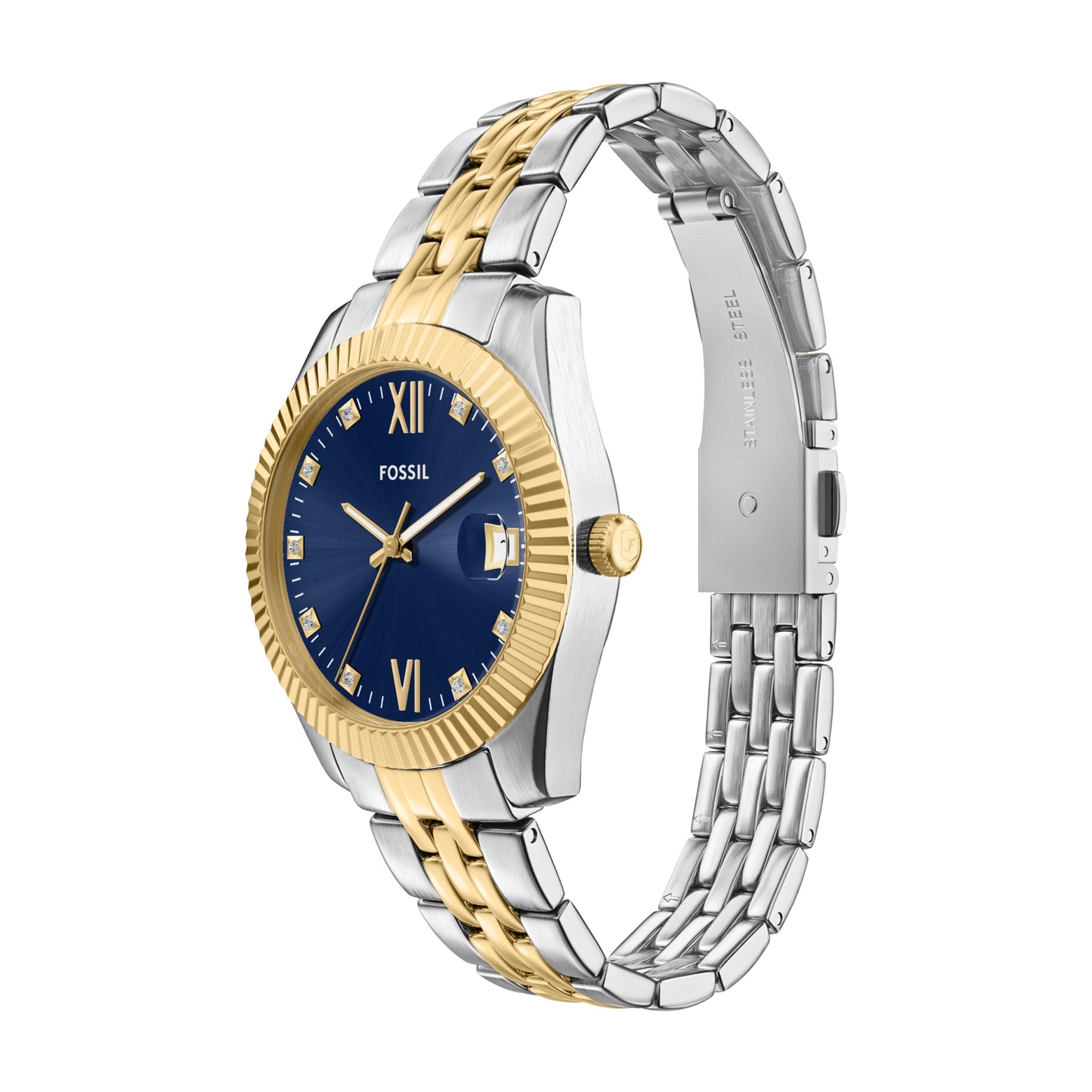 Fossil Women's Watch, Scarlette Quartz Stainless Steel Three-Hand Watch for Women