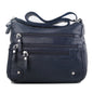 ELDA 10 Pockets Crossbody Purses for Women Medium Pocketbooks Lightweight Ladies Satchel Bag Multi Pocket Shoulder Handbag