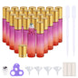PrettyCare 4 Pack Amber Glass Oil Roller Bottles for Essential Oils 10ml, Roll On Bottles with Stainless Steel Roller Ball Leak-Proof Perfume Travel Refillable Bottle Empty, Beauty & Personal Care