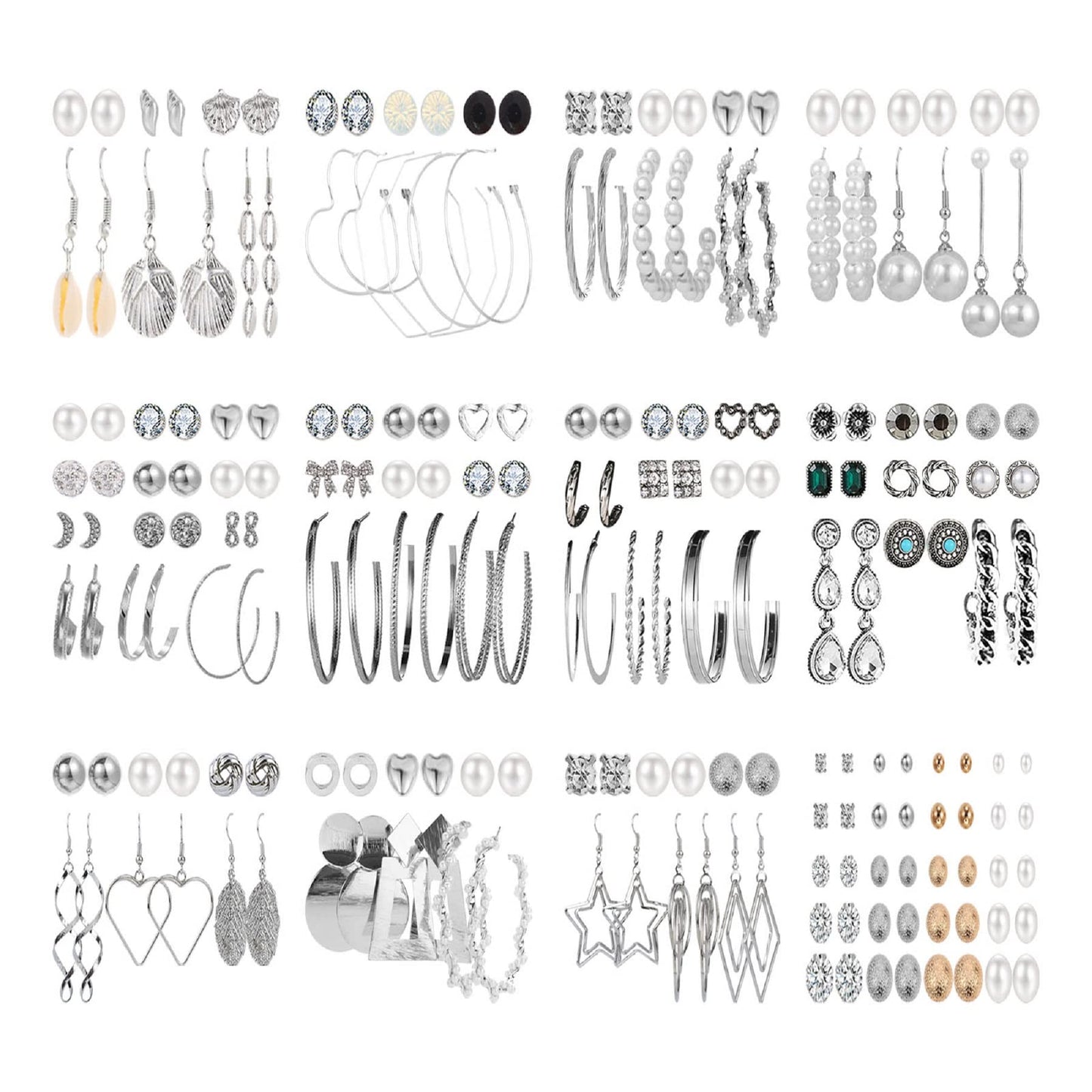 69-Piece Gold Jewelry Set for Women | Necklaces, Bracelets & Earrings