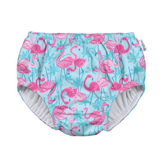 Green Sprouts Unisex Baby Pull-up Reusable Absorbent Swim Diaper, White, 18 Month