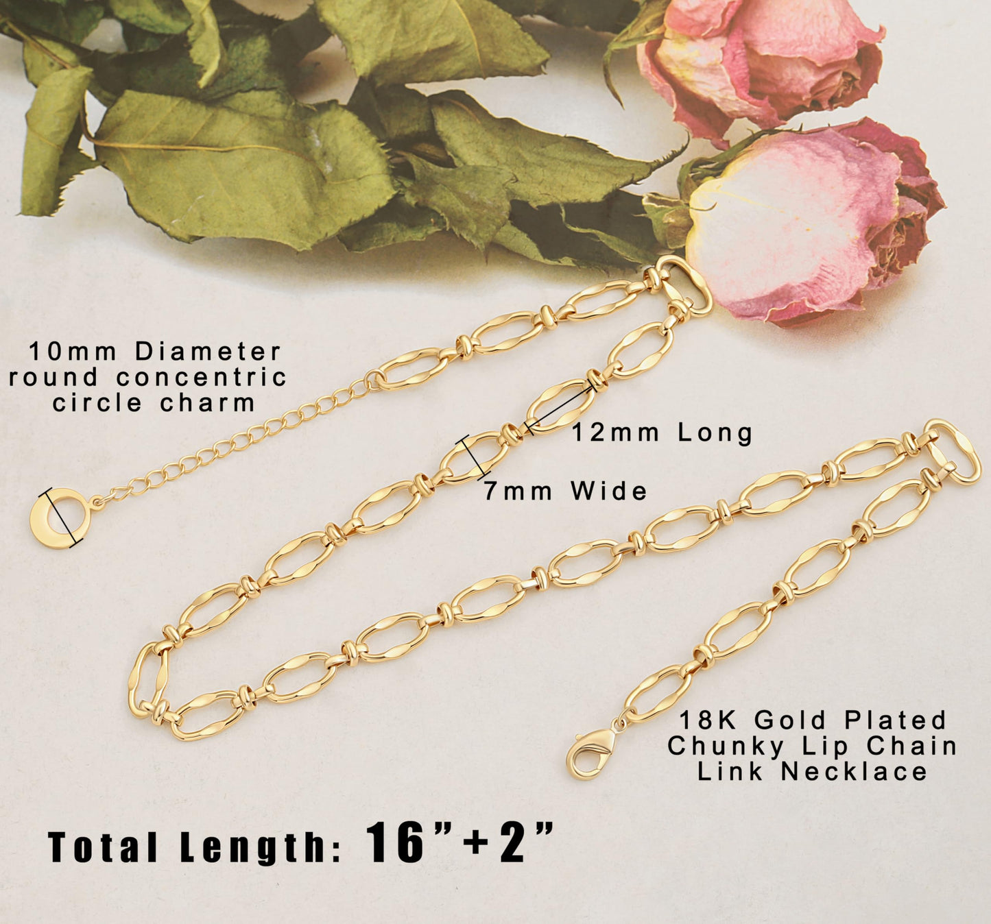 Aobei Pearl 18K Gold Plated Paperclip Chain Choker Satellite Chain Freshwater Cultured Biwa Pearl Pendant Necklace Dainty Turquoise Jewelry for Women