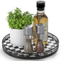 AMH Lazy Susan Wooden Organizer for Table Top