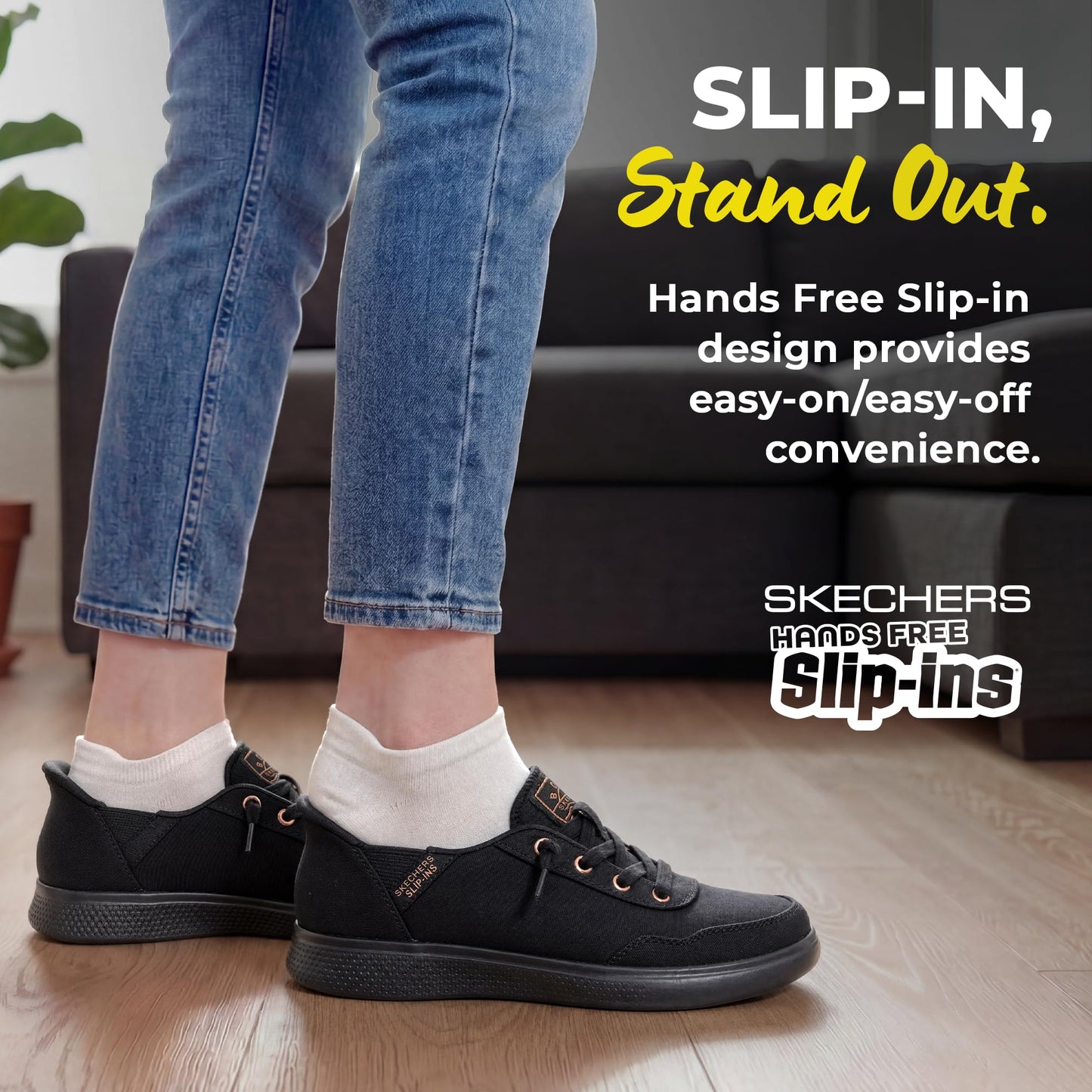 Skechers Women's Hands Free Slip-Ins Skip Cute - B Cute Sweet Sneaker, White, 9Skechers Women's Hands Free Slip-Ins Skip Cute - B Cute Sweet Sneaker, White, 9