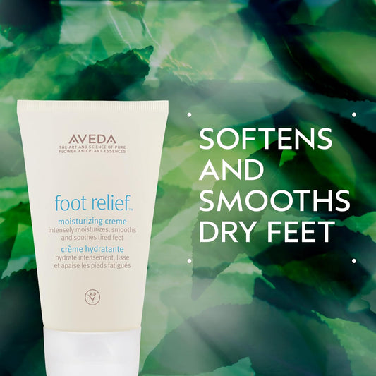 Aveda Foot Relief Moisturizing Creme | Exfoliates, Softens & Smooths Dry Feet | with Jojoba, Peppermint, Tea Tree, Castor Oils, 4.2 Fl Oz