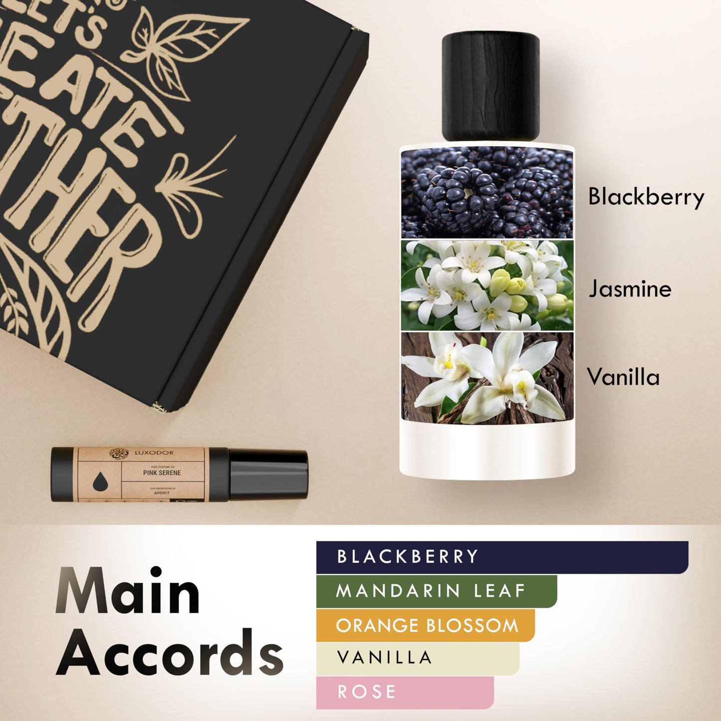 Inspired by Y S.L's B.lack O.pium 3.4 fl. oz (100ml) Damascus Poemy with Pheromone Roll-On Oil 10 ml | Women’s Dupes Fragrances | Long Lasting Perfume Vanilla for Women | Womens Perfume