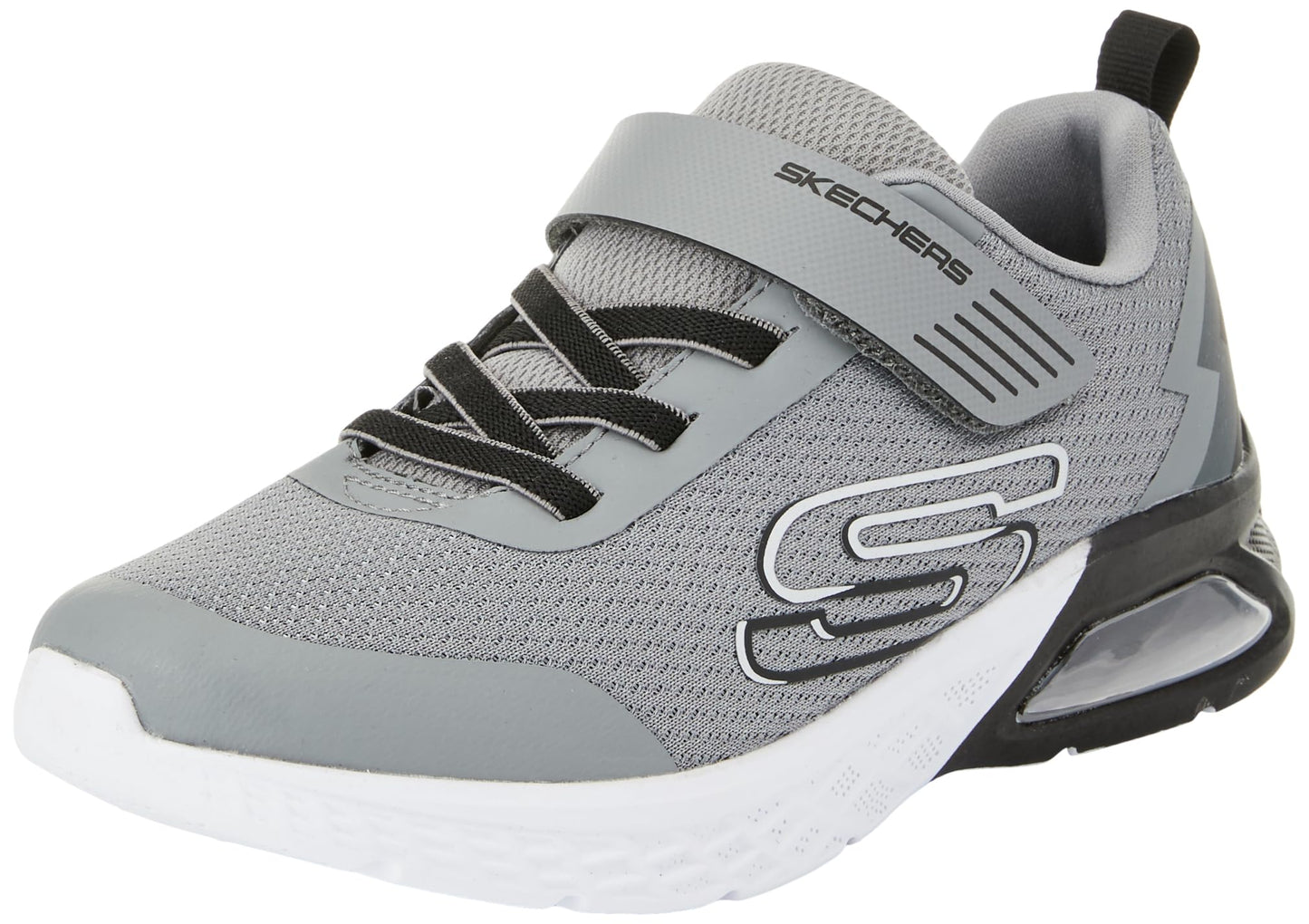 Skechers Kids Boys Microspec Max Ii Sneaker, Grey/Black, 5 Big KidSkechers Kids Boys Microspec Max Ii Sneaker, Grey/Black, 5 Big Kid