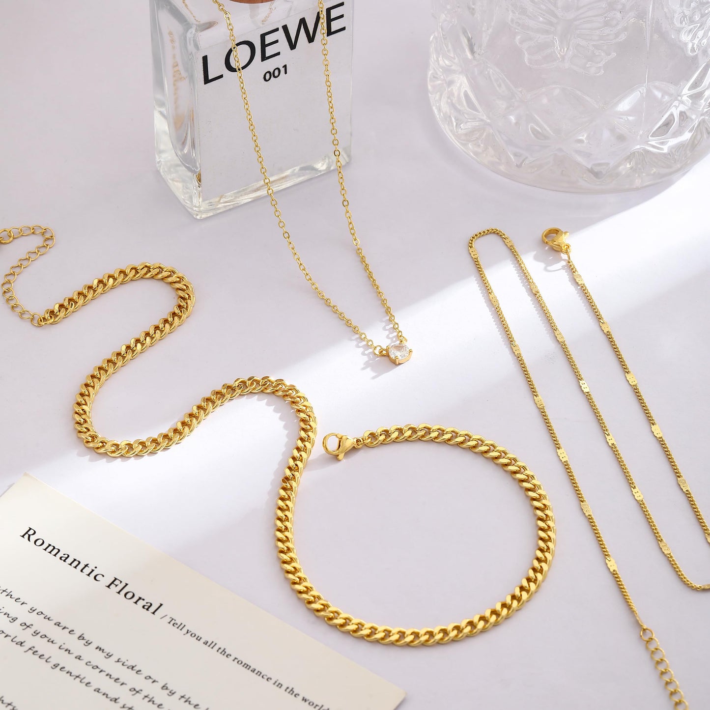 Coshilta Layered Gold Necklaces for Women, 14K Plated Gold Sterling Silver Plated Dainty Pendant Necklace Set with Cubic Zirconia,Stackable Chain Choker,Trendy Personalized Jewelry Gift Non Tarnish