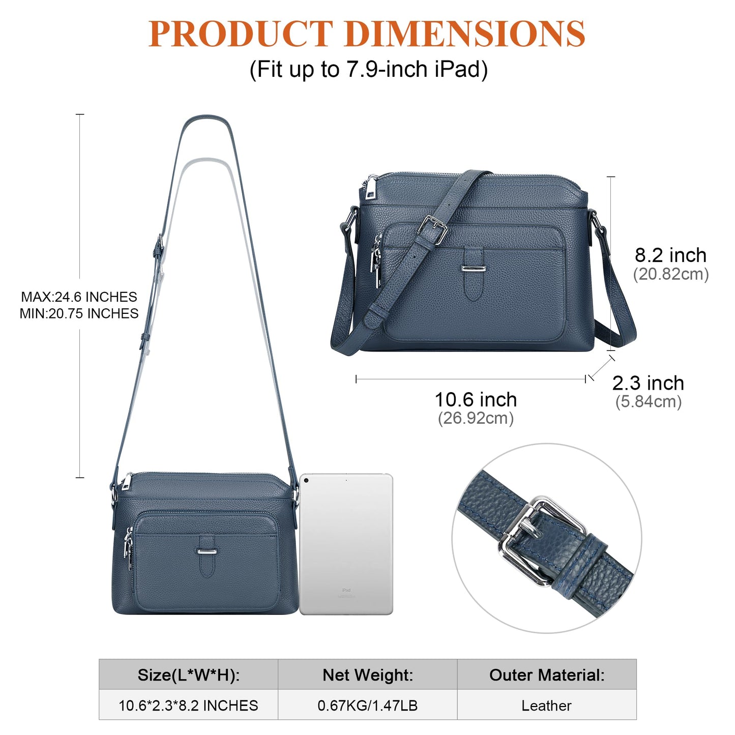 Over Earth Genuine Leather Crossbody Bags for Women Small Ladies Handbags and Purses with Card Slots