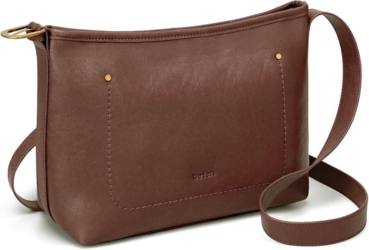 befen Genuine Leather Purses for Women, RFID Medium Leather Crossbody Bags Shoulder Purse Handbags