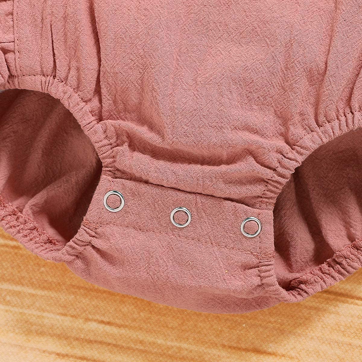 Shalofer 1st Birthday Outfit Girl Baby First Birthday Clothes Cute Backless Ruffles Bodysuit with Headband (Pink,12-18 Months)